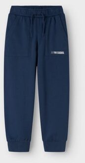 name it winter sweat broek jongens - blauw - regular fit - NkmObie - Maat 116