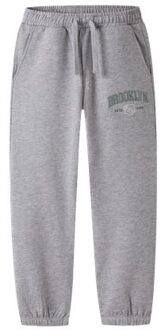 name it winter sweat broek jongens - grijs - regular fit - NkmNewi - Maat 116