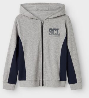name it winter sweat vest jongens - grijs - NkmLenno - Maat 134/140