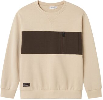 name it winter sweater jongens - beige - NkmLionel - Maat 158/164