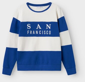 name it winter sweater jongens - blauw - NkmPfungi - Maat 122/128