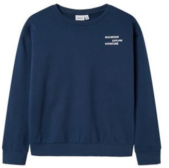 name it winter sweater jongens - blauw - relaxed fit - NkmOrville - Maat 146/152