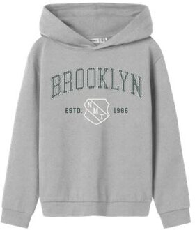 name it winter sweater jongens - grijs - regular fit - NkmNewi - Maat 146/152