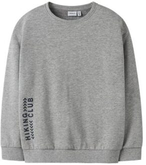 name it winter sweater jongens - grijs - relaxed fit - NkmOrville - Maat 116