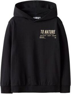 name it winter sweater jongens - zwart - NkmLaurel - Maat 116