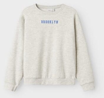 name it winter sweater meisjes - grijs - relaxed fit - NkfNevea - Maat 116