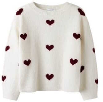 name it winter sweater meisjes - wit - regular fit, gebreid - NkfOna - Maat 116