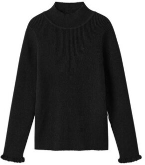 name it winter sweater meisjes - zwart - regular fit, gebreid - NkfRiaglitter - Maat 122/128