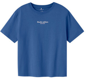 name it winter top jongens - blauw - regular fit - NkmBrody - Maat 116