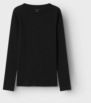 name it winter top meisjes - zwart - regular fit, longsleeve - NkfNakal - Maat 116