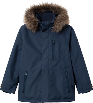 name it winter winterjas jongens - donker blauw - NkmSnow - maat 158