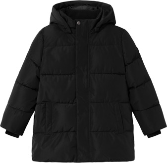 name it winter winterjas jongens - zwart - puffer - NkmMedow - maat 140