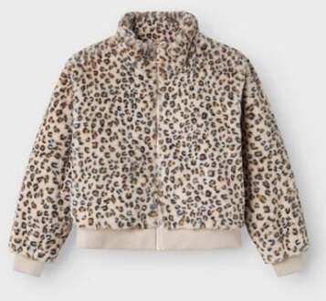 name it winter winterjas meisjes - bruin - NkfMila - Maat 146