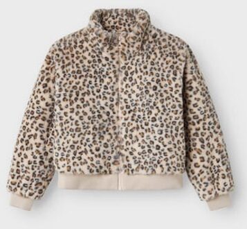 name it winter winterjas meisjes - bruin - NkfMila - Maat 152