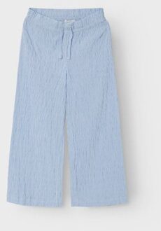 name it zomer broek meisjes - blauw - wide leg fit - Nkfdustripes - Maat 128