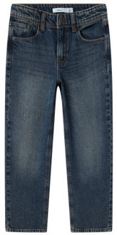 name it zomer jeans broek jongens - donker blauw - NkmRyan - straight fit - Maat 140