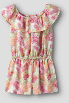 name it zomer jumpsuit meisjes - groen - korte mouw - NkfVinaya - maat 164