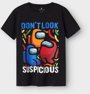 name it zomer shirt jongens - zwart - Nkmfocus - Maat 158/164