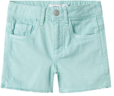 name it zomer short meisjes - turquoise - NkfRose - mom fit - Maat 116