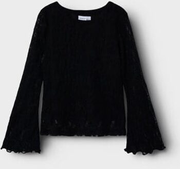 name it zomer top meisjes - zwart - Nkftepine - Maat 116