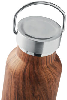 Namib houten effect 500ml waterfles Bruin - One size