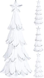 Nampook Kerstboom 20 cm wit 3 assorti