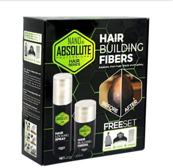 NANO ABSOLUTE HAIR BUILDING FIBERS TOPPIK 27gr+125ml TUTUCU SPREY SAÇ LİFİ KERATİN SAÇA HACİM VERİR KALINLAŞMA ÇOĞALTMA