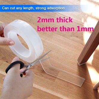 Nano-gratis magic tape tape anti-slip vaste lijm dust cleaning veegmachine afvoer haar catcher dust cleaning veegmachine wassen 600 keer 5m