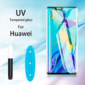nano Liquid UV Tempered Glass film for huawei P30 pro P40 pro Screen Protector For HUAWEI Mate 20 30 pro UV protection glass