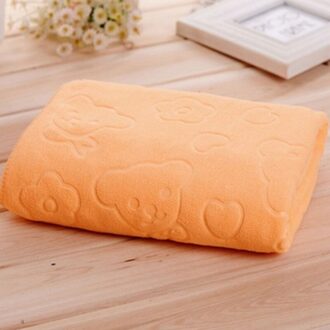 Nano-Microfiber Badhanddoek Sneldrogende Strand Zweet-Absorberende Zachte Douche Handdoek バスタオル oranje