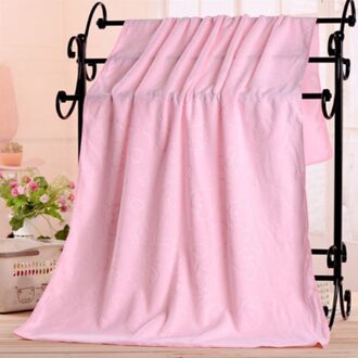 Nano-Microfiber Badhanddoek Sneldrogende Strand Zweet-Absorberende Zachte Douche Handdoek バスタオル roze