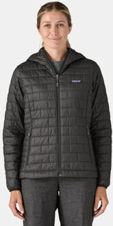 Nano Puff Hoody Jas Dames Zwart - M