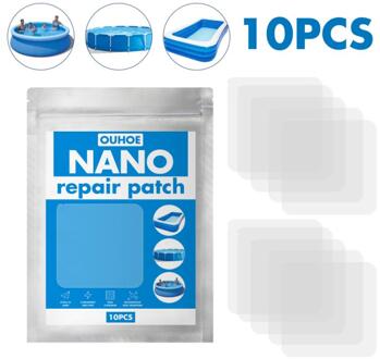 Nano Reparatie Patches Quick Fix Uw Patch Voor Opblaasbare Zwembaden, Opblaasbare Speelgoed, Air Bedden, Tent, Regenjas 10stk