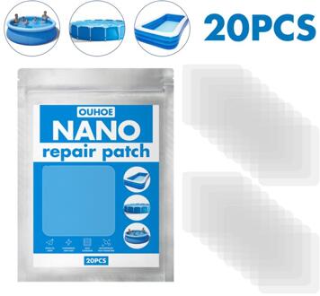 Nano Reparatie Patches Quick Fix Uw Patch Voor Opblaasbare Zwembaden, Opblaasbare Speelgoed, Air Bedden, Tent, Regenjas 20stk