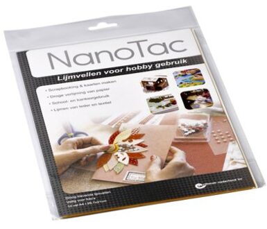 Nano Tac Lijmvel NanoTac hobby A4 folie set a 10 vel