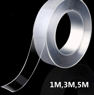 Nano Tape Double Sided Adhesive Wall Tape Gel Sticky Tack Clear Traceless Washable Reusable Picture Hanging Strips For Home