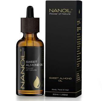 Nanoil_sweet Almond Oil Olejek Migda?owy Do Piel?gnacji W?osi?1/2w I Cia?a 50ml