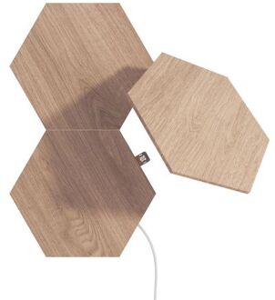 Nanoleaf Elements Wood Look Hexagons Expansion 3-Pack