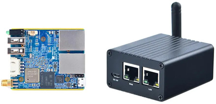 NanoPi R1 Allwinner H3 512MB/1GB Dual Ethernet Port, Wifi & BT, onboard eMMC with USB & Serial Port for loT