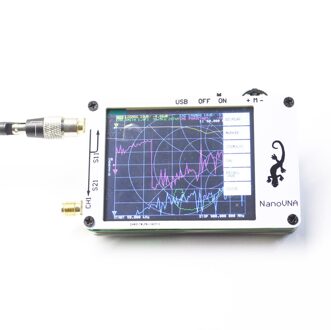 NanoVNA Vector Netwerk analyzer 50 KHz-900 MHz 2.8 Inch Digitale lcd-scherm HF VHF UHF Antenne Analyzer Staande wave Meten wit