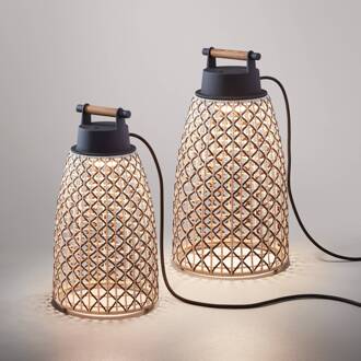 Nans M/41 LED tafellamp voor buiten, bruin grafietbruin, bruin