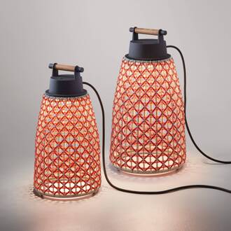 Nans M/41 LED tafellamp voor buiten, rood grafietbruin, rood