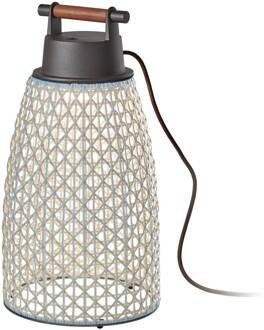Nans M/49 LED tafellamp voor buiten, beige grafietbruin, beige
