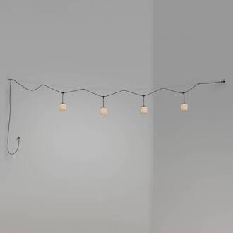 Nans S/16/4L LED-buiten hanglamp, beige grafiet-bruin, beige