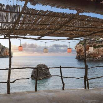 Nans S/16/4L LED-buiten hanglamp, rood grafiet-bruin, rood