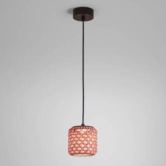 Nans S/16 LED buiten hanglamp, rood grafietbruin, rood