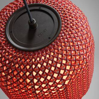 Nans S/21 LED buiten hanglamp, rood grafietbruin, rood