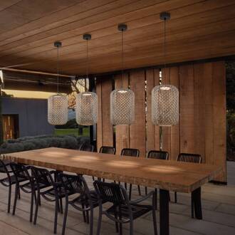 Nans S/31.2 LED buiten hanglamp, bruin grafietbruin, bruin