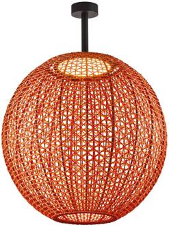 Nans Sphere PF/60 LED buiten plafondlamp rood grafietbruin, rood