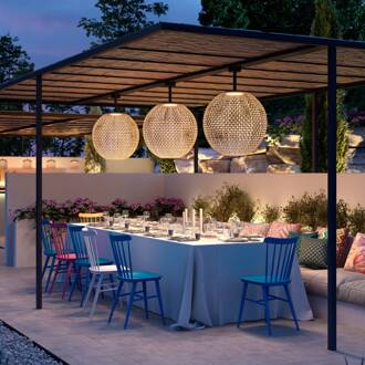 Nans Sphere S/80 LED buiten hanglamp bruin grafietbruin, bruin